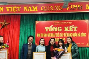 VINH DANH THẦY CÔ ĐẠT GIẢI CUỘC THI “GIÁO VIÊN GIỎI CẤP TIỂU HỌC QUẬN HÀ ĐÔNG” NĂM HỌC 2022 – 2023