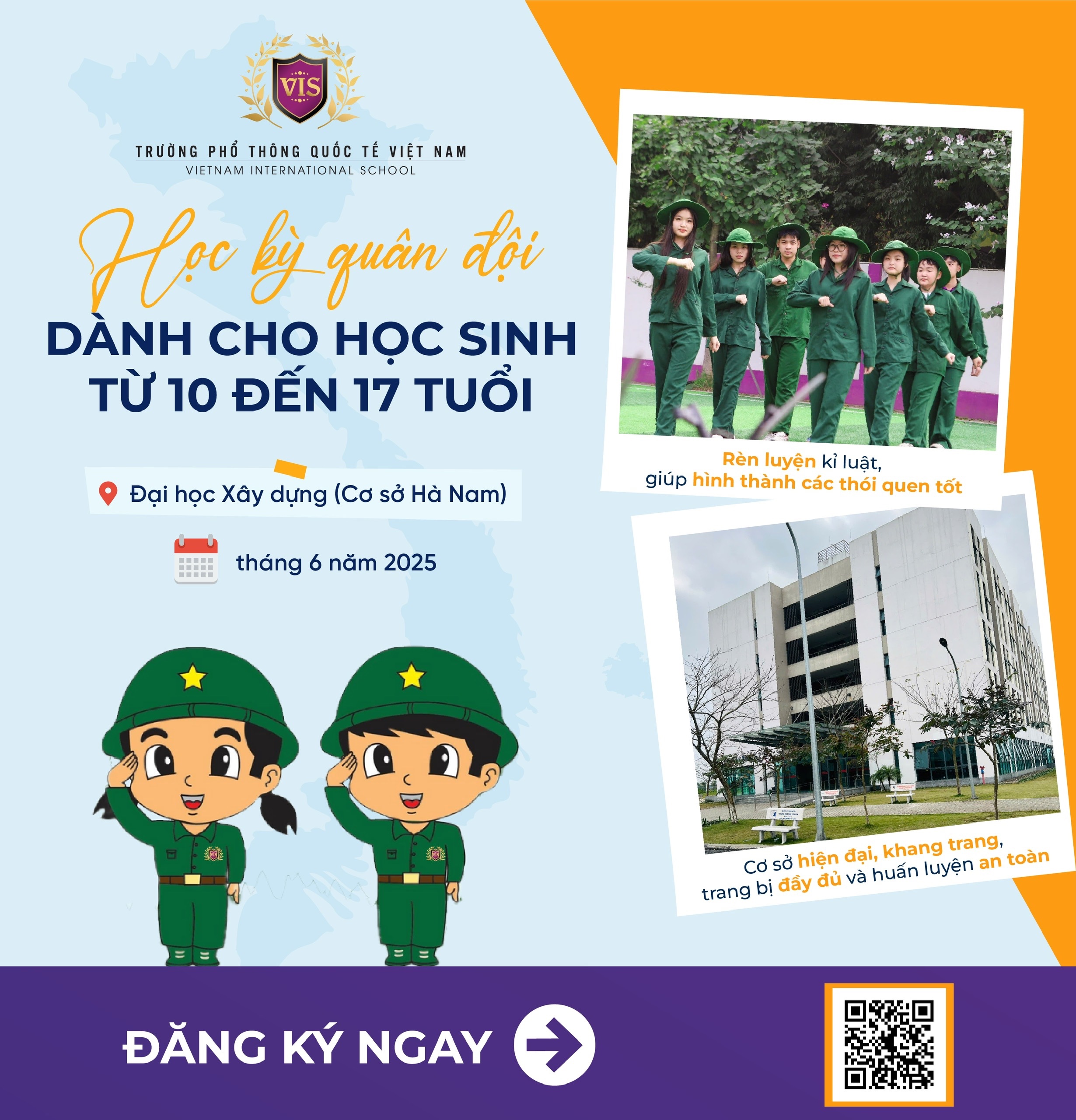 🎖️ KHÁM PHÁ NƠI RÈN LUYỆN CỦA CÁC “CHIẾN BINH NHÍ” TẠI HỌC KỲ QUÂN ĐỘI VIS 2025