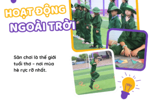 🌞 Hoạt động ngoài trời – Rèn thể lực, luyện trí tuệ! 🧠💪