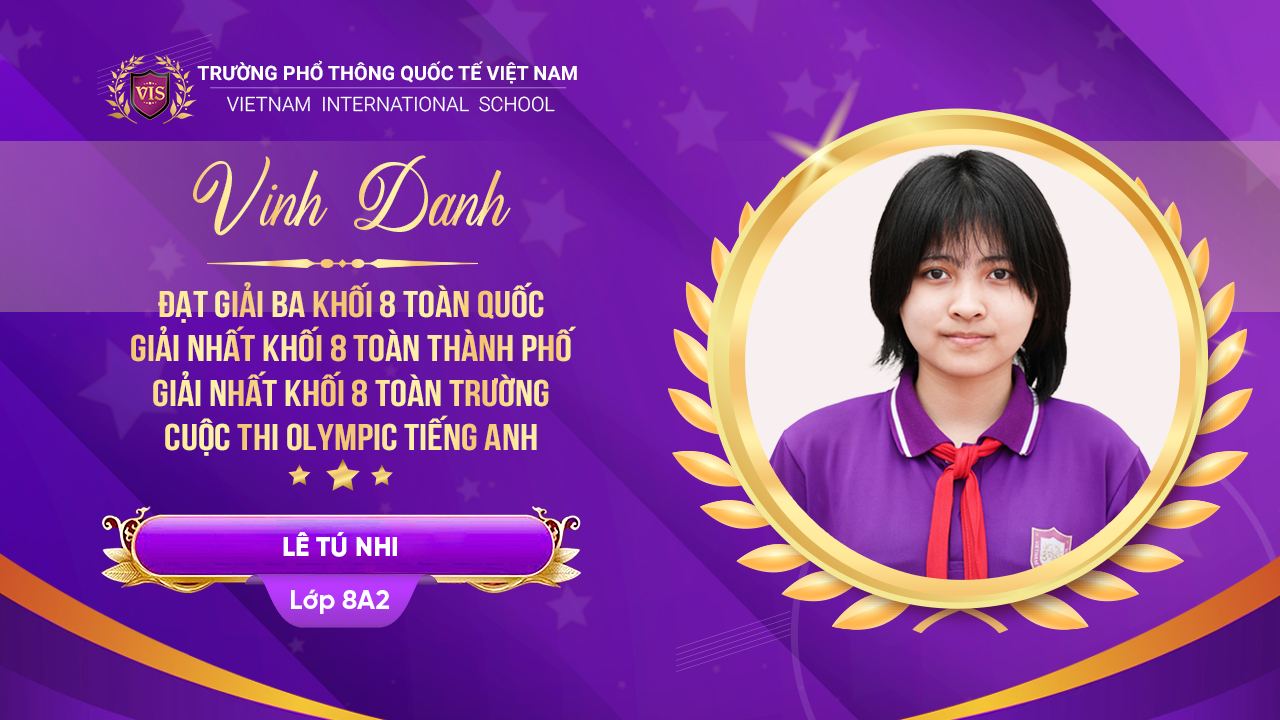 Lê Tú Nhi - Khối 8