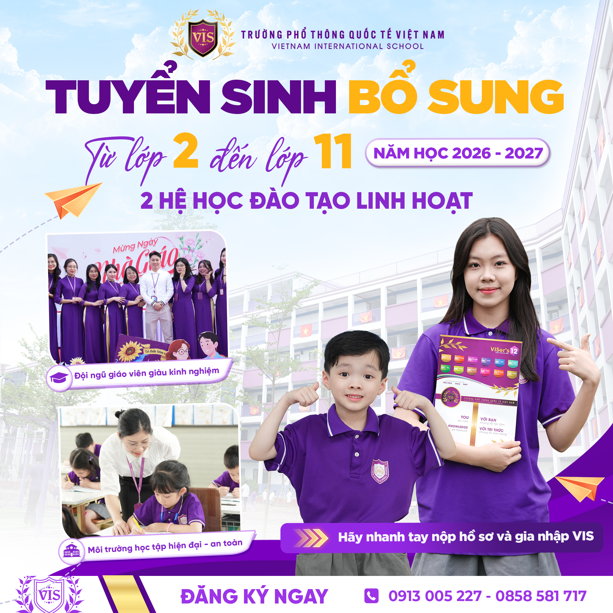 CHÍNH THỨC MỞ CỔNG TUYỂN SINH BỔ SUNG NĂM HỌC 2026 – 2027