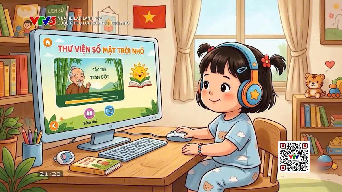 THƯ VIỆN TRÊN MÂY MẶT TRỜI NHỎ – BA MẸ CÙNG CON NGHE SÁCH MỖI NGÀY